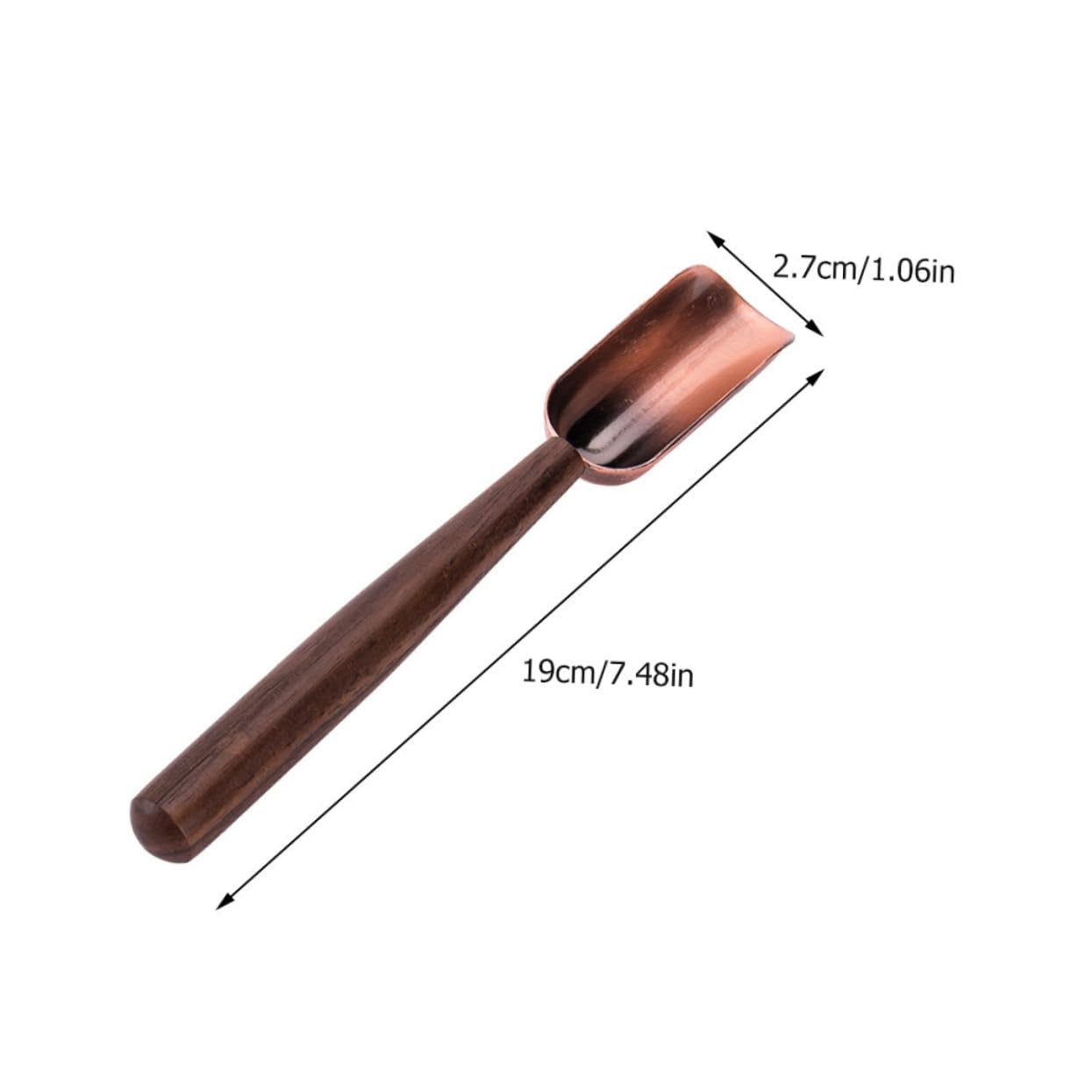 MOLUCKFU Vintage Style Wooden Teaspoon Portable Tea Shovel Easy Clean Store Tea Supply