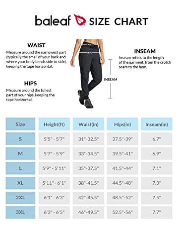Baleaf Hiking Pants For Women, High Waisted Water Resistant Joggers With Zipper Pockets, Lightweight Quick Dry Outdoor Travel Camping Work Pants Dark Grey M #TOP5