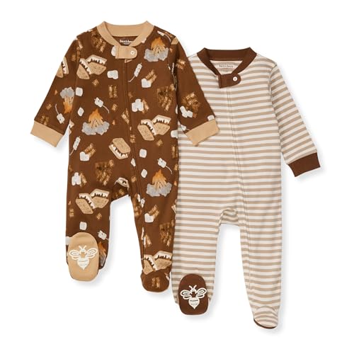 Image of Burt's Bees Baby baby-boys Baby Boys Sleep & Play Pajamas