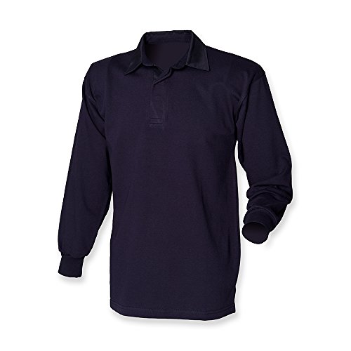 Front Row Long Sleeve Classic Rugby Shirt, 14 Colours, Small to XXL