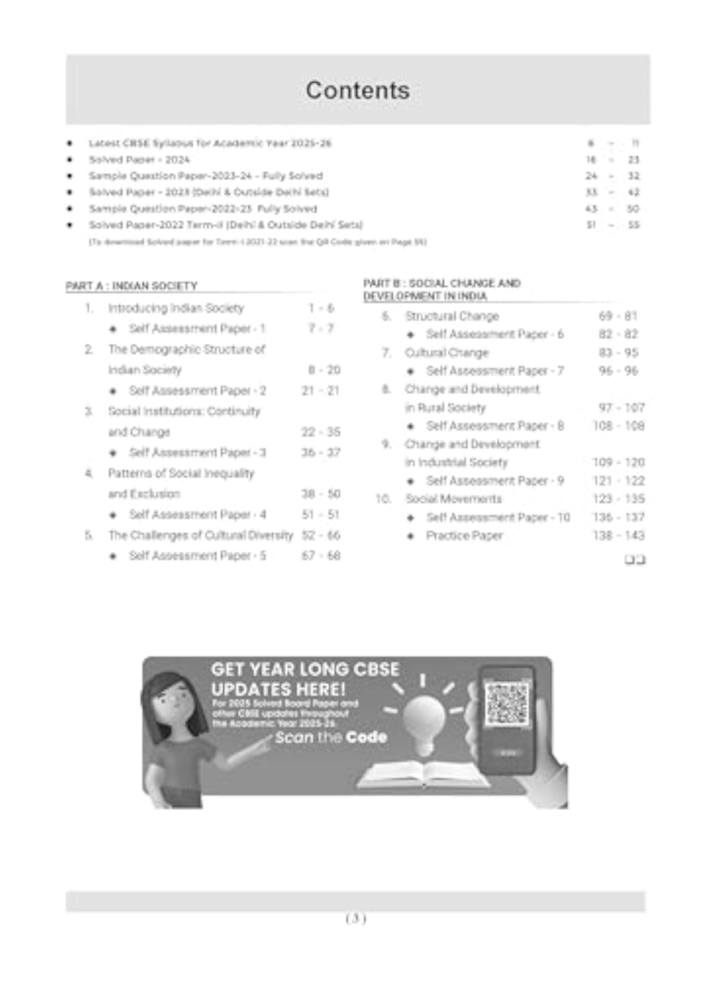 Oswaal CBSE Bank Chapterwise SOLVED PAPERS Class 12 Sociology