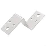 Stainless Steel Z-Shaped Corner Bracket, Heavy Duty Rust Proof Corner Fitting for Cabinet and Furniture Support, Resistant Metal Connector, 2.5mm Thickened Load Bearing Angle Bracket(60mm)