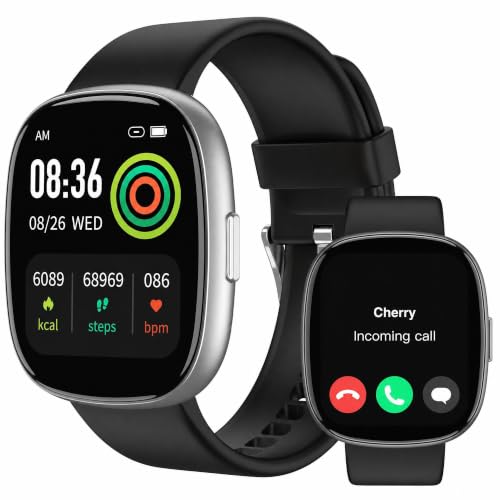 Image of LIVIKEY Bluetooth Calling Smart Watch, 1.83 inch Display, Step Counter Tracker | Step Counter, Heart Rate Monitor, Sleep Monitor, Alarm Clock, Stopwatch, Fitness Tracker, IP68 Waterproof Smart Watches