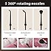 Tooth Flosser, 4 Modes, Portable 320ml Large Tank Water Flosser Oral Cleaner IPX7 Waterproof Cleaning Flosser for Home Travel （Black）