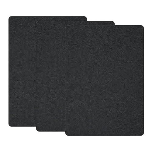 Esshogo Piel sintética adhesiva, piel adhesiva para reparaciones, revestimiento de piel sintética autoadhesiva, parches autoadhesivos, para sofá o sillón de piel, chaqueta, asientos de coche, 20 x 30