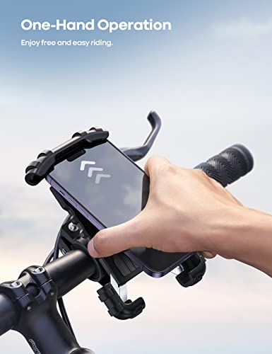 Lamicall Handyhalterung Fahrrad, Handyhalter Motorrad - Universal 360° Fahrrad Halter für iPhone 17/16/15/14 Pro Max Plus, Air, SE, 13/12 Pro Max Mini, 11 Pro Max, Xs, XR, Samsung S26 S25, Smartphone
