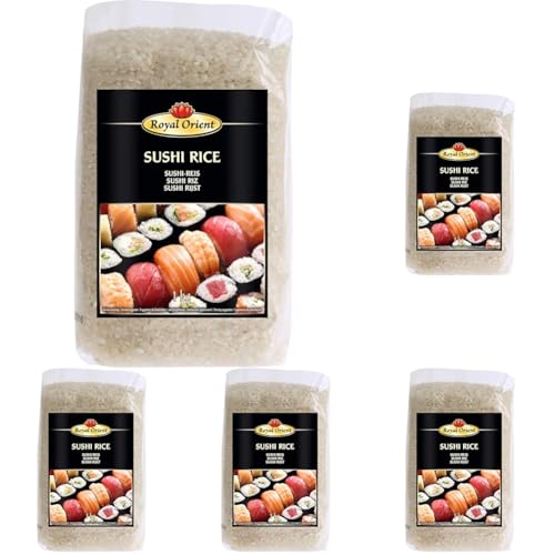 ROYAL ORIENT Riz pour Sushi 1 kg 1 Unité (Lot de 5)