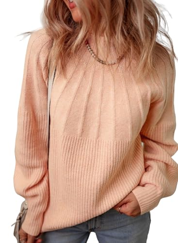 Image of Dokotoo Women's Turtleneck Oversized Sweaters Long Sleeve Pullover Knit Mock Neck Tops