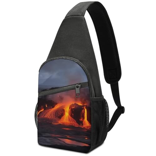 Mochila Kilauea Volcano Sling Bag para senderismo y uso casual miniatura 1