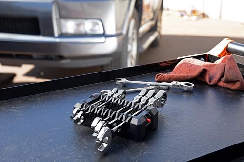 Image of GEARWRENCH 7 Pc. 12 Pt. Flex Head Ratcheting Combination Wrench Set, SAE - 9700