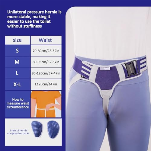 Faja Hernia, Soporte Inguinal Ajustable Talla XL miniatura 2