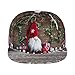 Christmas Gnome Baseball Caps for Women Men Merry Christmas Snapback Trucker Hat Adjustable Fashion Hip Hop Xmas Flat Bill Hats New Year Gifts Sun Hat