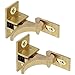 TEHAUX 2pcs Door and Window Hasp Lock Cabinet Catches Cabinet Door Latches Locks with Mounting Screws Cabinet Latches Window Doors Lock Spring Loaded Elbow Catch Furniture Copper Vintage
