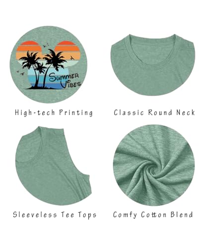 Image of Vacay Mode T Shirts for Women Summer Beach Hawaii Vacation Short Sleeve Tops Holiday Cruise Getaway T Shirts