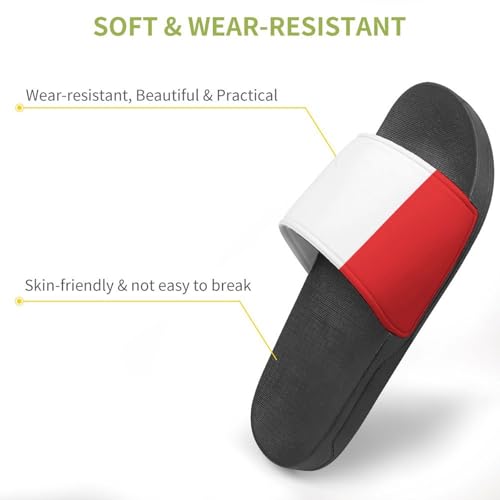 Italian Flag Funny Slide Sandals Non-Slip PVC Shower Slipper House Shoes Open Toe Slippers for Adult 45 (275mm)3