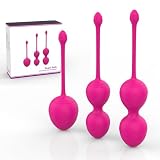 3 Pezzi Kegel Pesi per Esercizi - Medico consigliato per il controllo della vescica e esercizi per il pavimento pelvico Kegel Balls (Rosa)