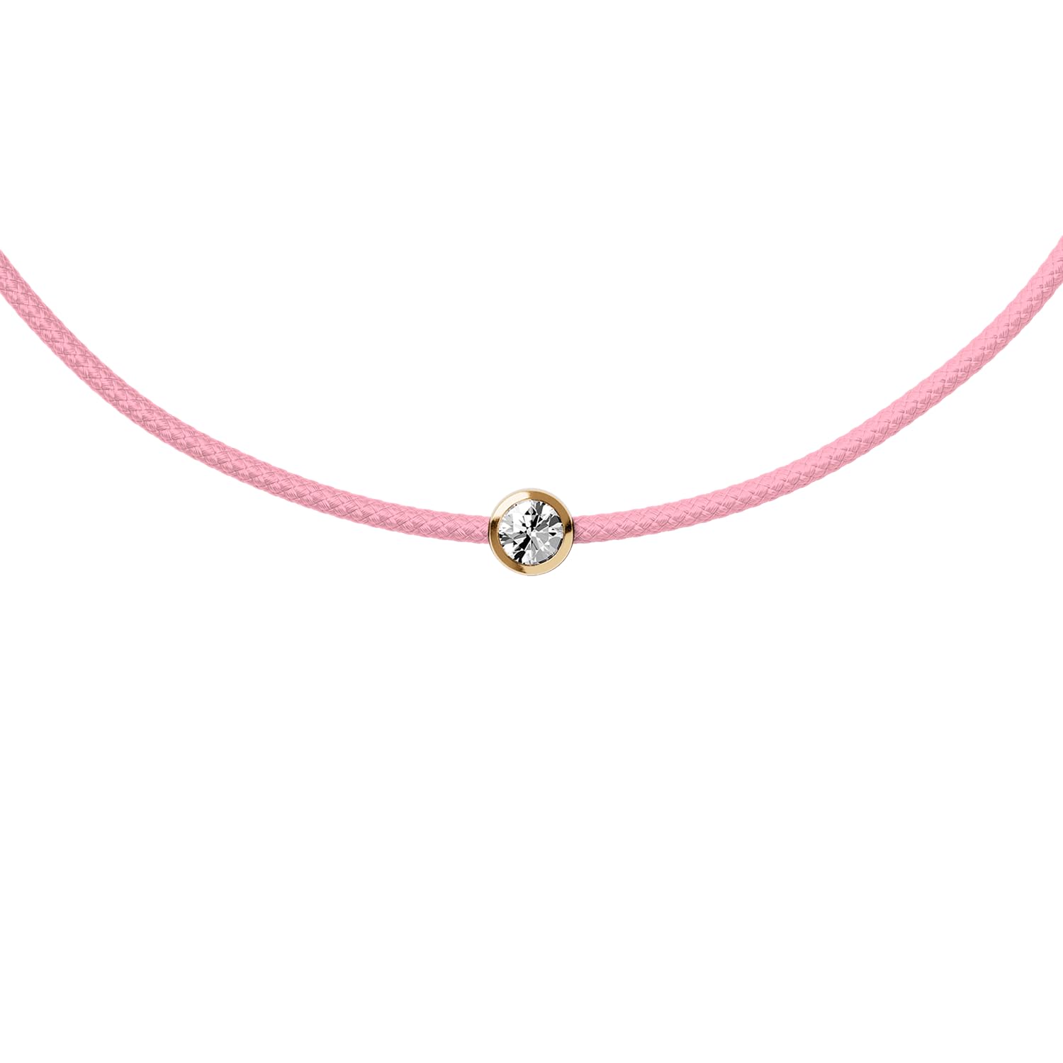 Ice Jewellery - Diamond Bracelet - Cord Light Pink (021105)