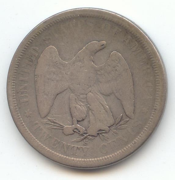 1875 S Twenty Cent Very Good Details