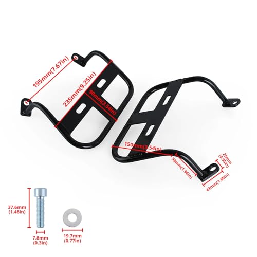 Porte-bagages arrière Rebel CMX500 support rigide pour sacoches de voyage - 2