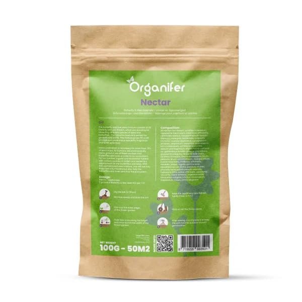 Flores De Mariposas Y Abejas | Semillas De Silvestres - 40 Variedades - 100g - Organifer