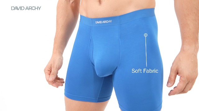 DAVID ARCHY Lot 3/4/7 Boxers Homme Bambou Sans Couture – Ultra-Doux, Respirant Avec Poche Confort