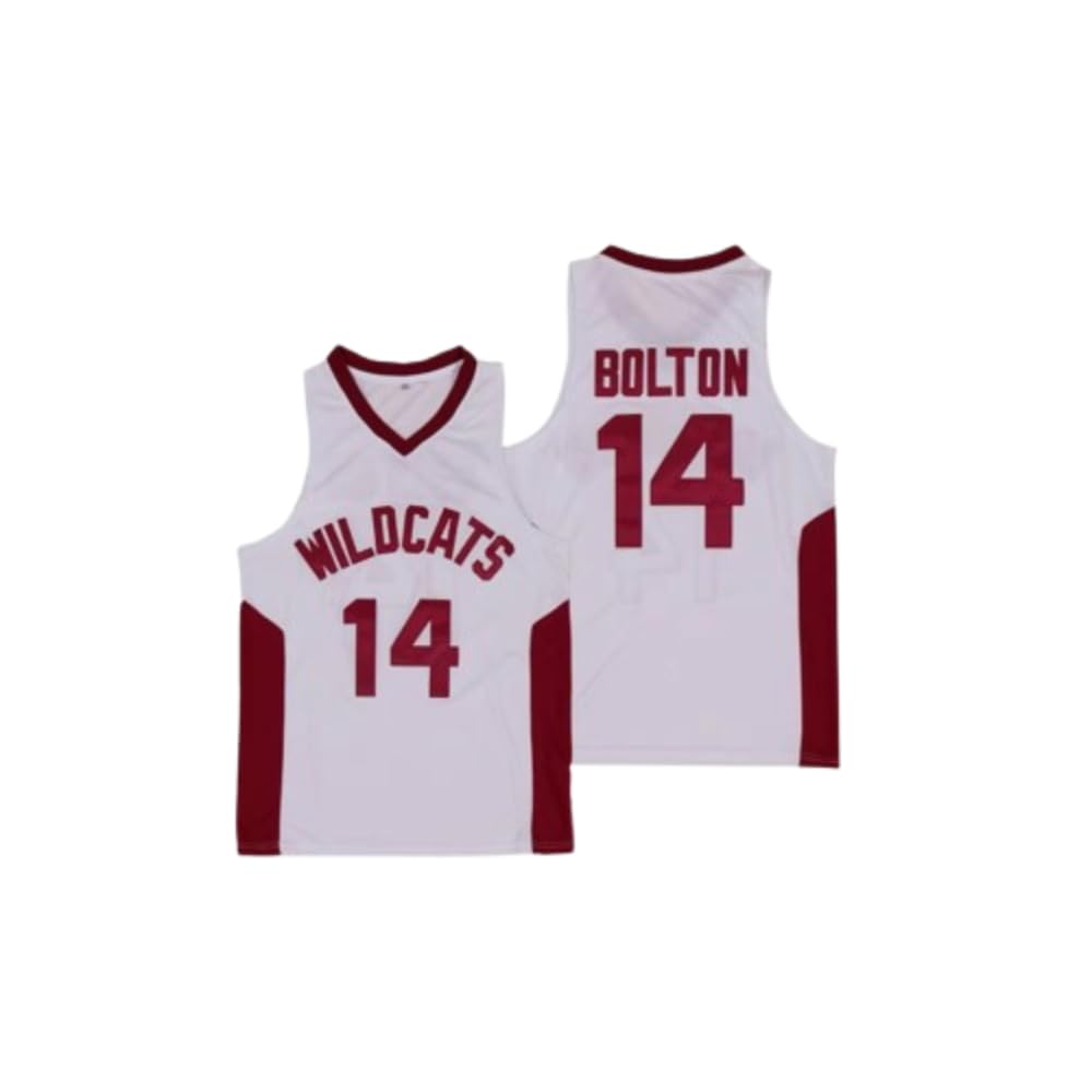 High School Basketball Jerseys Wildcats 14 Bolton Jersey Sewing Embroidery Custom Any Name Number Sizes