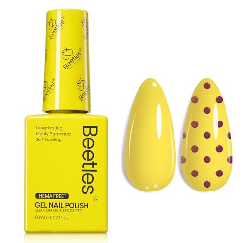 Beetles Yellow Gel Polish - HemaFree Lemon Yellow Gel Nail Polish...