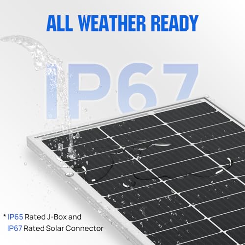 ECO-WORTHY 100W monokrystaliczny panel 12V aluminiowy