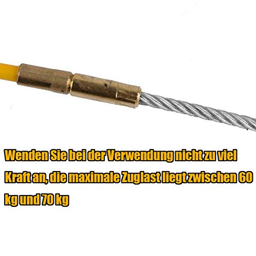 Kabeleinziehband 30 Meter Fiberglas Kabel Bandspulen Reel Puller Abziehvorrichtung Glasfaser Kabeleinziehgerät Kabel Werkzeug Elektriker Werkzeuge