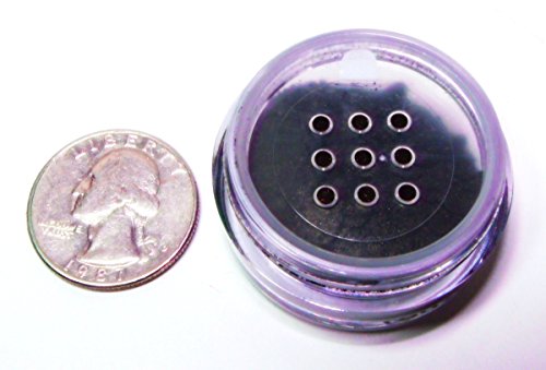 Pure Zivaª Beautiful Onyx Black Smokey Eye Loose Powder Mineral Glitter Single Eyeshadow Dust Pigment Jar Pot, Talc & Paraben Free, No Animal Testing & Cruelty Free #TOP1