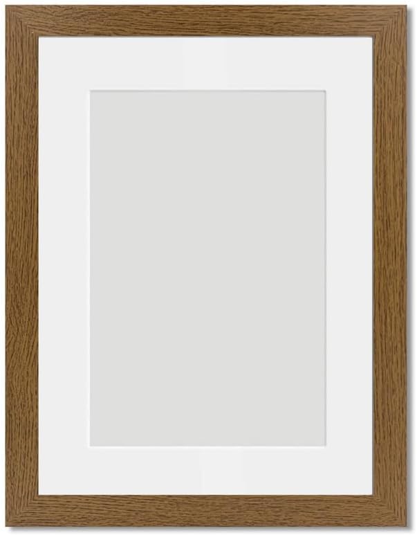 Alison Kingsgate Black A4 Frame With Mount For A5 Size (14.8 x 21cm) - Modern Design Black A4 Picture Frame With Mount with Safe Perspex Front & Wall Hanging Hooks - Handmade Frames