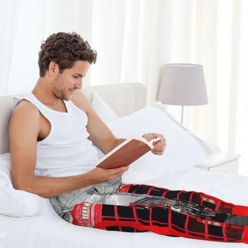 Pantalon pyjama flanelle Londres rétro décontracté pour maison