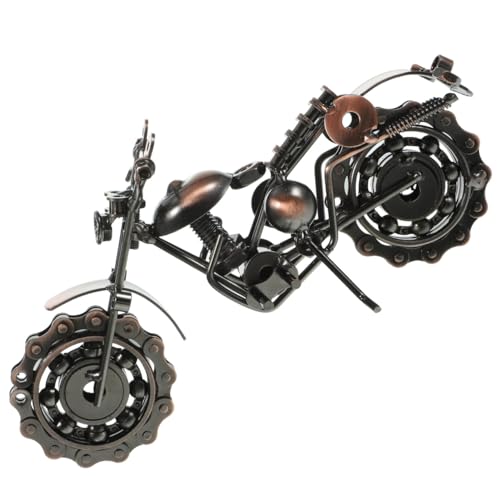 Modèle de moto vintage en fer forgé pour décoration de bureau