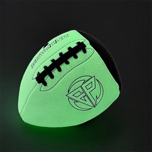 ENDPASS Pass and Catch Absorbing Light Glow in The Dark Pass Back Football Training Practice Equipment for Youth Ball Handling Shooting Skill Improving Supplies (Yellow Size 6)
