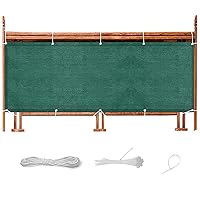 Balkonabdeckung 105x450cm – Sichtschutz Mit Ösen Und Kordel Für Balkon, Terrasse & Gartenzaun | Wind- Und UV-Schutz, Taupe