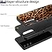 KJFHDJFDH for Galaxy A13 5G Case,Dual Layer Hybrid Heavy Duty Rugged Shockproof Hard PC +Soft Silicone Protective Case for Samsung Galaxy A13 6.5 Inch,Retro Leopard Print