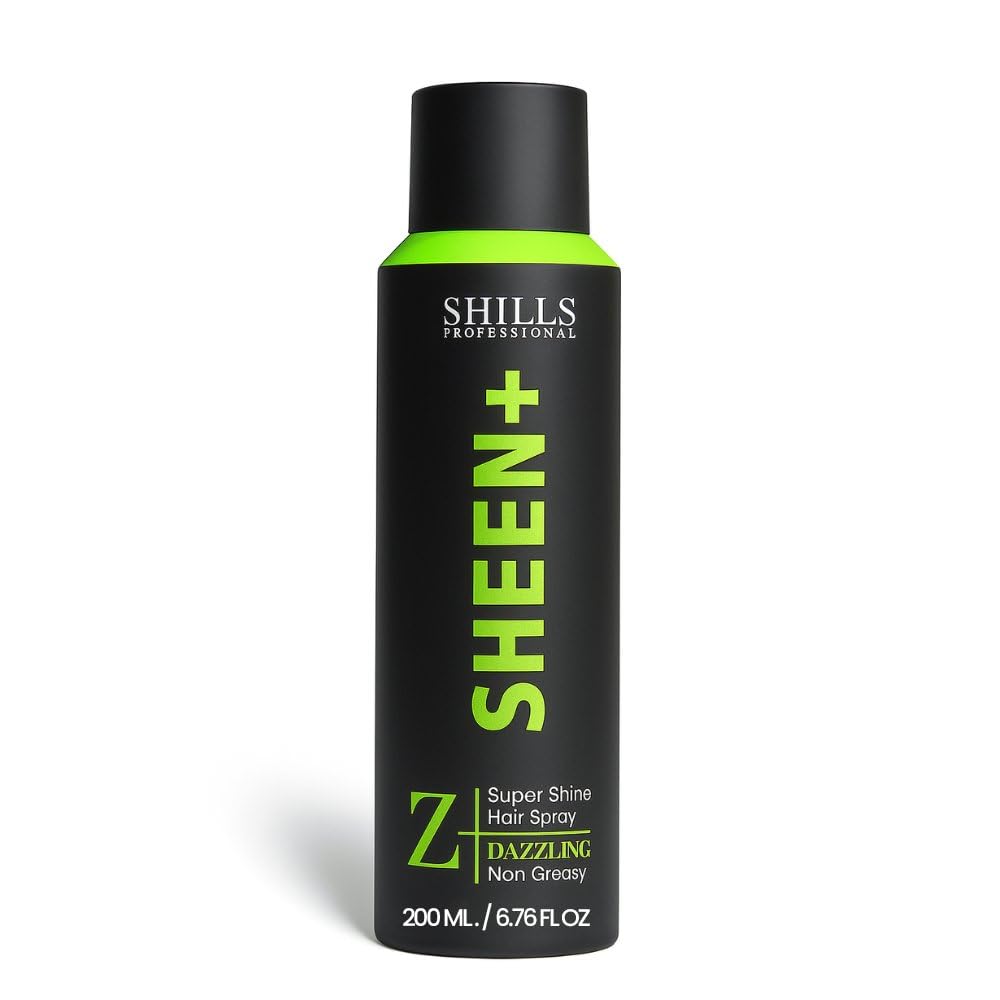 SOLDRIGHT SHOP Sheen+ Professional Super Shine Hair Spray, Dazzling Non Greasy, Spray For Men & Women | Frizz Control,Apply To Dry Hair, Long Lasting Style (1 Pcs.)