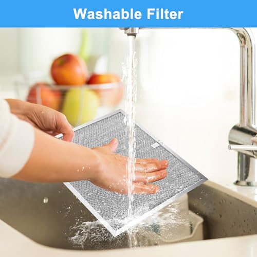 4 Pcs BPS1FA30 Range Hood Grease Filter 11-3/4" x 14-1/4" x 3/8" Multi-layer Aluminum Mesh - Fit for Bro.an Nu.Tone Allure Range Hood Filter,Replaces 99010299 BPS2FA30 99010305 by TOMOON