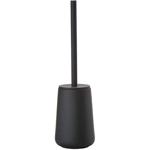 Zone Denmark Nova One Toilet Brush, Stoneware with Soft Touch Coating, Steel, Black