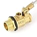 Brass Ball Valve G1/2 Stainless Steel Male Thread 0.1-0.8MPa for Water Level Sensor Auto Fill in Cooling Towers and Ponds