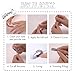 UUUUU. Semi Cured Gel Nail Strips - [by Hairmon & Ducksoon], UV Nail Stickers Compatible with All Nail Lamps, U-Curve for Perfect Fit, Includes 2 Prep Pads, Nail File, and Wood Stick