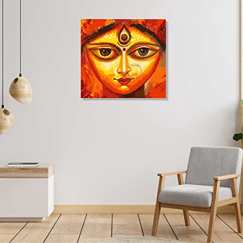 Image of RANGOLI 100% Cotton Stretched Canvas Painting 400 GSM, Framed Sunflower Canvas Abstract Wall Art for Living Room, 3D Paintings for Wall Decor (24 x 36 Inch With Frame)