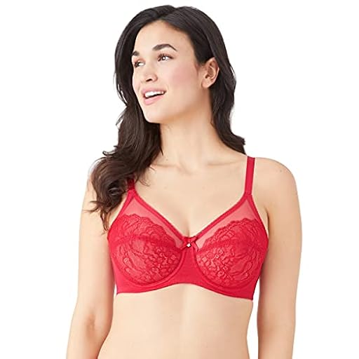 Wacoal Sujetador Retro Chic Full Figure Cobertura Completa, Rojo Perso, 110E para Mujer | Ya disponible en tu tienda friki favorita! En mundofriki.es!