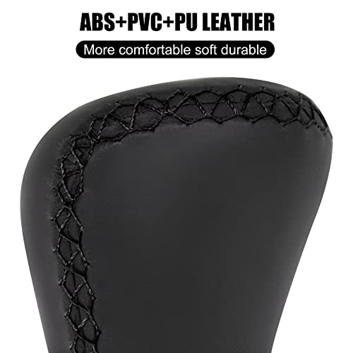 Qiang Kun Universal Shift Knob 5 Speed Manual Gearbox Shift Knobs Fit For Most Car Transport Vehicles（Black Line） #TOP2