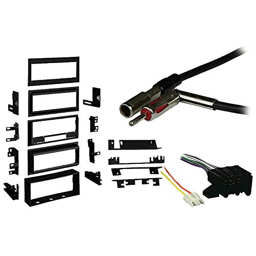 Harmony Audio Compatible with Chevy Suburban 1988 1989 1990 1991 Single DIN Stereo Harness Radio Install Dash Kit