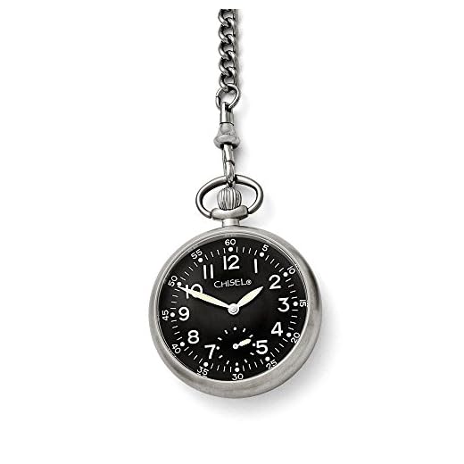 Chisel Stainless Steel Pocket Watch