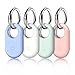 Produktbild LETREEN Hülle für Samsung Galaxy SmartTag 2 mit Schlüsselanhänger, 4er Pack Silikon Anti-Kratz Tragbar Locator Tracker Hülle mit Keyring Anhänger für Samsung Galaxy Smarttag 2 Case