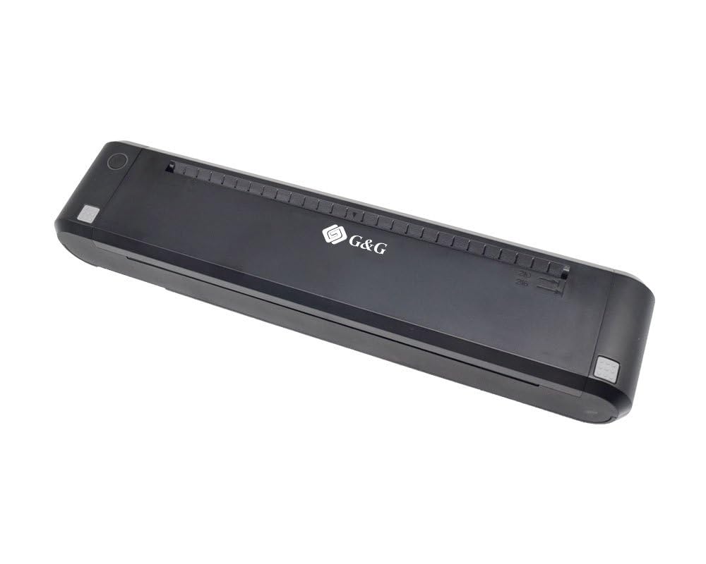 G&G Przenośna drukarka termotransferowa A4 A4, bezprzewodowa, Bluetooth, TD810, 300 dpi, przenośna, kompaktowa drukarka podróżna do laptopów z systemem Android/iOS/Win