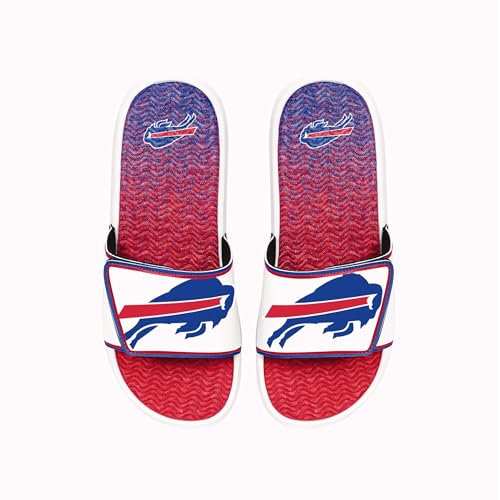 Image of FOCO mens Nfl Primary Team Logo Gradient Gel Slide Sandals
