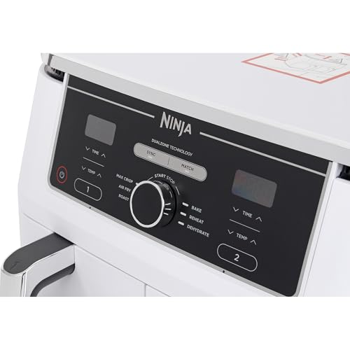 Ninja AF400EUWH MAX Foodi Dual Zone Heißluftfritteu weiß – Ansicht 3